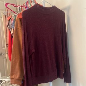 Maroon comfy pullover